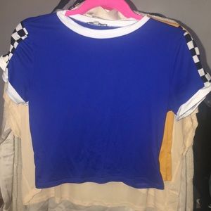 COPY - Royal blue crop top